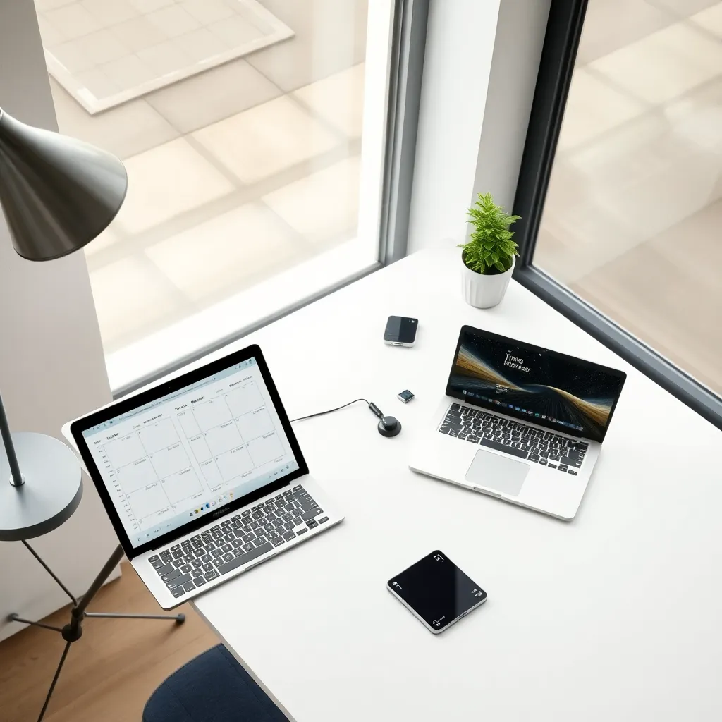 Professionele timeblocking kalender met kleurcodes